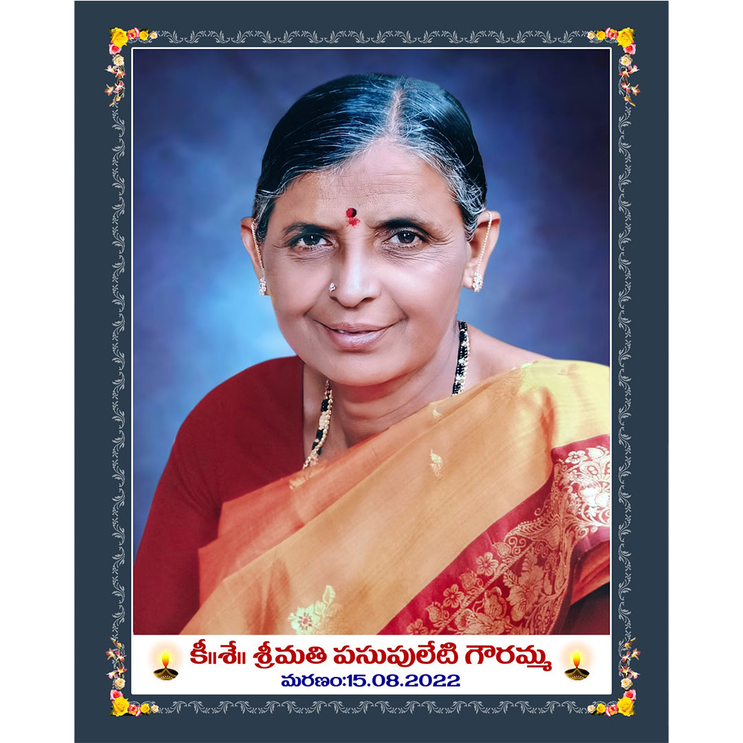 Instant Memorial portrait